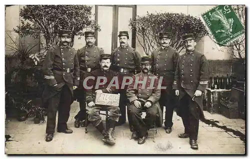 CARTE PHOTO Militaria Erlau Baviere Soldats