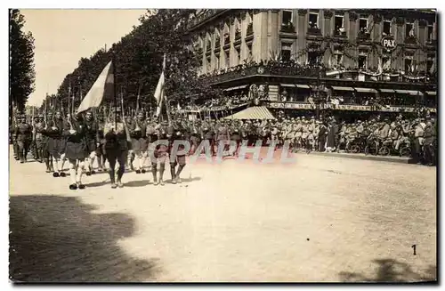 CARTE PHOTO Militaria Defile Place de l opera Paris