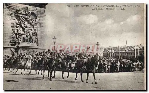 Ansichtskarte AK Militaria Paris Fetes de la Victoire 14 juillet 1919 Le general Mortuori Arc de Triomphe