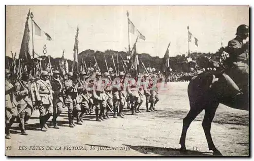 Cartes postales Militaria Paris Fetes de la Victoire 14 juillet 1919