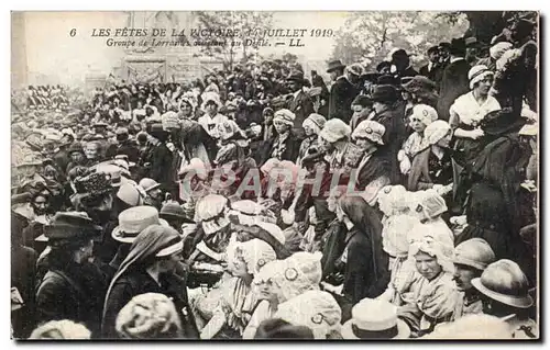 Ansichtskarte AK Militaria Paris Fetes de la victoire 14 juillet 1919 Groupe de Lorraines assistant au defile