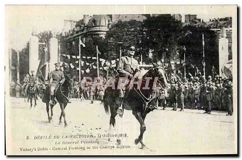 Ansichtskarte AK Militaria 14 juillet 1919 Defile de la victoire Le general Pershing