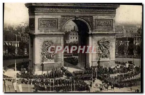 Cartes postales Militaria 14 juillet 1919 Arc de Triomphe