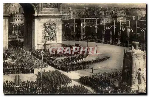 Ansichtskarte AK Militaria Fetes de la Victoire 14 juillet 1919 Paris Arc de Triomphe