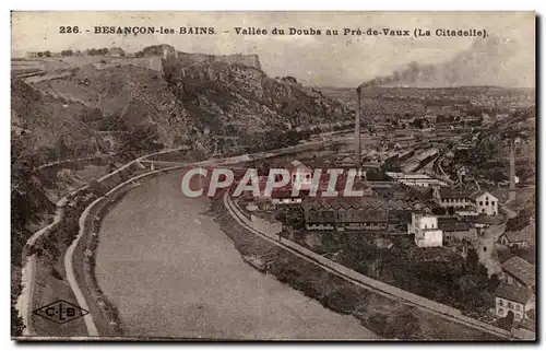 Cartes postales Besancon les Bains Vallee du Doubs au Pre de Vaux (la citadelle)