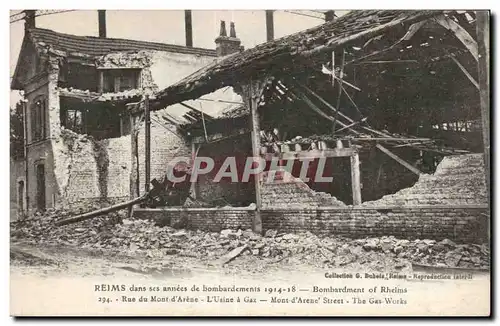 Cartes postales Militaria La grande guerre 1914 Reims dans les annees de bombardement