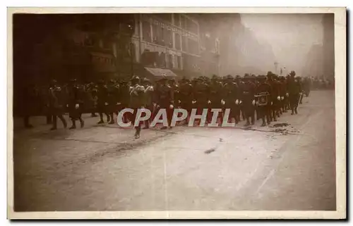 Cartes postales Militaria Funerailles du Marechal Foch 26 mars 1929 Bersagliers Italie