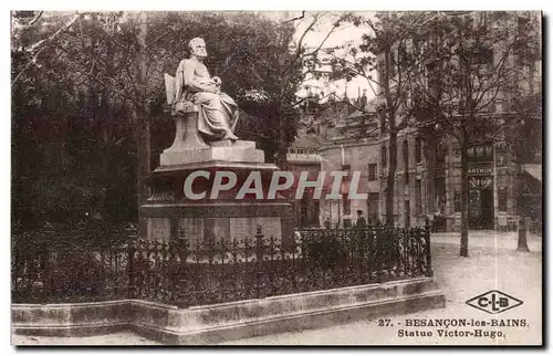 Ansichtskarte AK Besancon Statue Victor Hugo