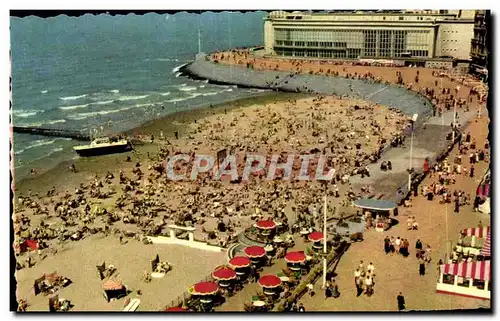 Cartes postales Belgique Ostende La plage et le Kursaal
