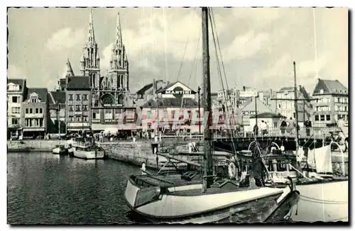 Cartes postales Belgique Ostende Le port
