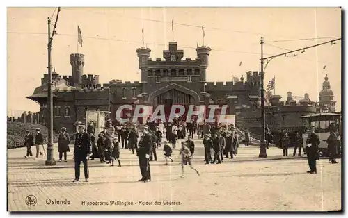 Cartes postales moderne Belgique Ostende Hippodrome Wellington Retour des courses