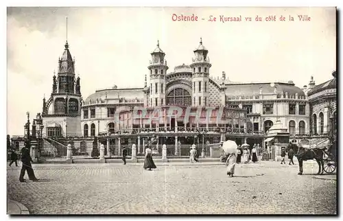 Ansichtskarte AK Belgique Ostende Le Kursaal vu du cote de la ville