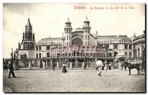 Cartes postales Belgique Ostende Le Kursaal vu du cote de la ville