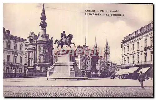 Cartes postales Belgique Anvers Place Leopold