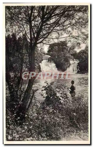 Ansichtskarte AK Belgique Coo Vue sur l Ambleve et cascade