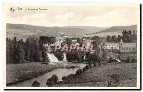 Ansichtskarte AK Belgique Coo La cascade et panorama