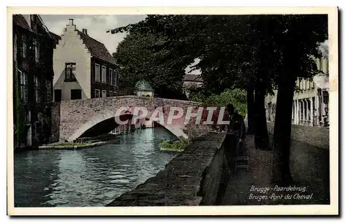 Cartes postales Belgique Brugge Paardeburg Pont du cheval