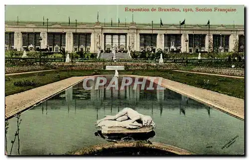 Cartes postales Belgique Bruxelles Exposition 1910 Section francaise