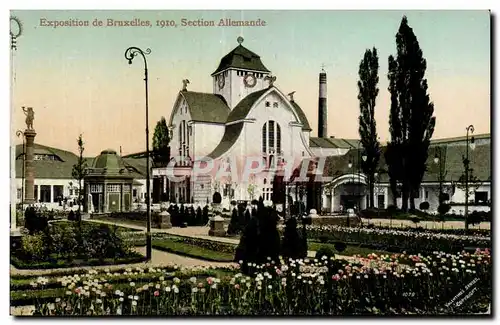 Cartes postales Belgique Bruxelles Exposition 1910 Section allemande