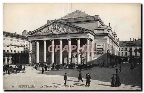 Ansichtskarte AK Belgique Bruxelles Le theatre royal