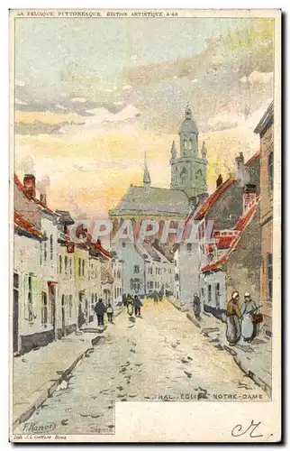 Cartes postales Belgique Hal Eglise Notre Dame