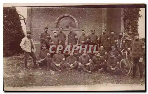 CARTE PHOTO Militaria Soldats regiment