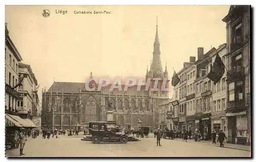 Ansichtskarte AK Belgique Liege Cathedrale Saint Paul