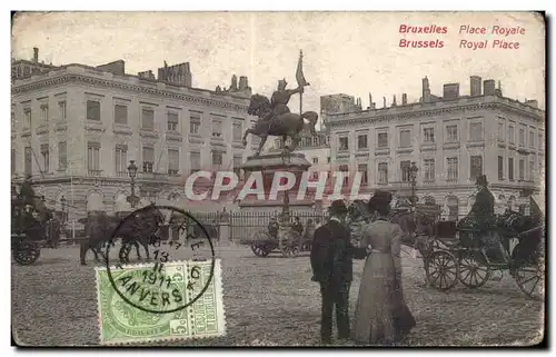 Cartes postales Belgique Bruxelles Place royale