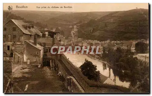 Cartes postales Belgique Bouillon Vue prise du chateau