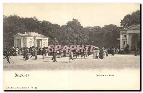 Ansichtskarte AK Belgique Bruxelles L entree du bois