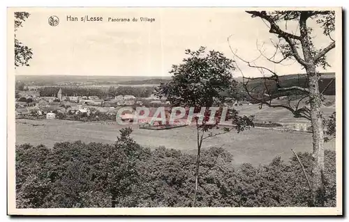 Ansichtskarte AK Belgique Han sur Lesse Panorama du village