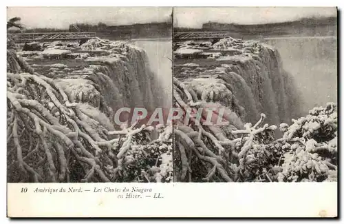 Ansichtskarte AK Amerique du Nort Les Chutes du Niagara en Hiver