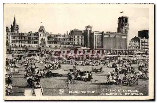 Cartes postales Blankenberghe Le Casino Et La Plage