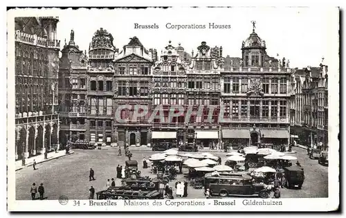 Cartes postales Bruxelles Maisons des Coporations