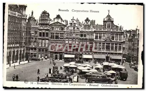 Cartes postales Bruxelles Maisons des Coporations