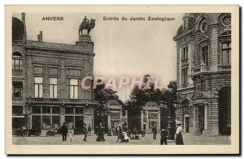 Cartes postales Anvers Entree du Jardin Zoologique Zoo