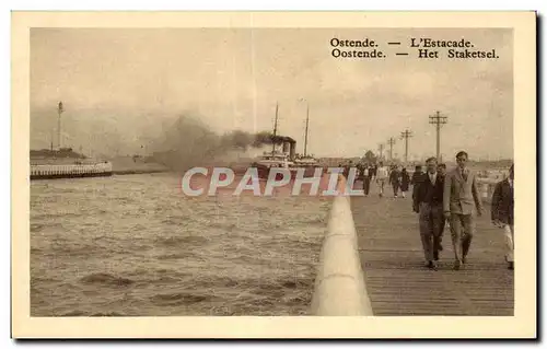 Cartes postales Ostende L Estacade