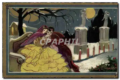 Fetes - Voeux - Bonne Annee - Happy New Year Vampire - Cartes postales