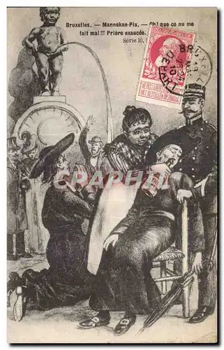 Belgium - Belgien - Belgique - Bruxelles - Manneken Pis - Vin - Wine - Cartes postales