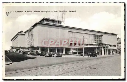 Belgium - Belgique - Belgien - Ostende - Casino - Entree Principale et Bar Beaulieu - Cartes postales