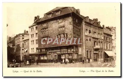 Belgium - Belgique - Belgien - Liege - Quai de la Batte - Ansichtskarte AK