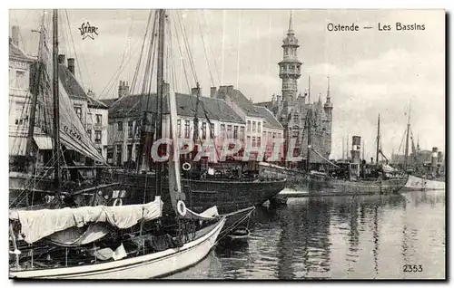 Belgium - Belgique - Belgien - Ostende - Les Bassins - Cartes postales