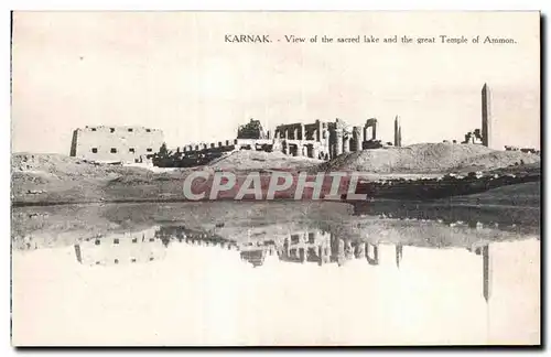 Afrique - Africa - Egypte - Egypt - Karnak - View of the Sacred Lake - Cartes postales