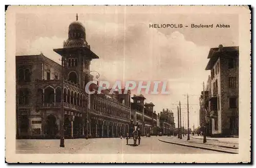 Cartes postales Egypte Egypt Heliopolis Boulevard Abbas