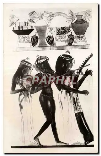 Cartes postales moderne Egypt Egypte Thbees Tomb of Nakht Three dancing girls