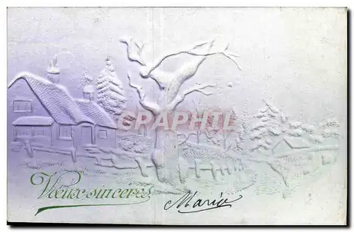 Cartes postales Fantaisie Voeux sinceres