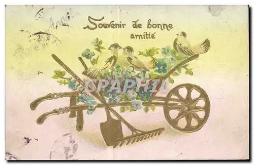 Cartes postales Fantaisie Souvenir de bonne amitie Colombes