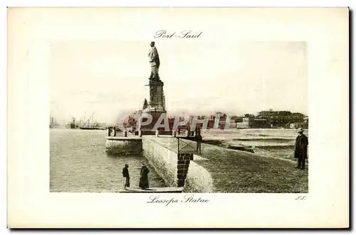 Afrique - Africa - Egypte - Egypt - Port Said - Statue Lesseps - Cartes postales