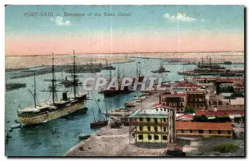 Afrique - Africa - Egypte - Egypt - Caire - Cairo - Port Said - Entrance of the Suez Canal - Cartes postales