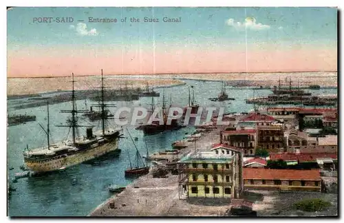 Afrique - Africa - Egypte - Egypt - Caire - Cairo - Port Said - Entrance of the Suez Canal - Ansichtskarte AK